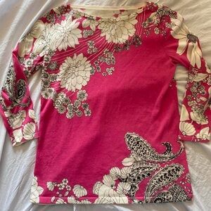 Ann Taylor floral top blouse